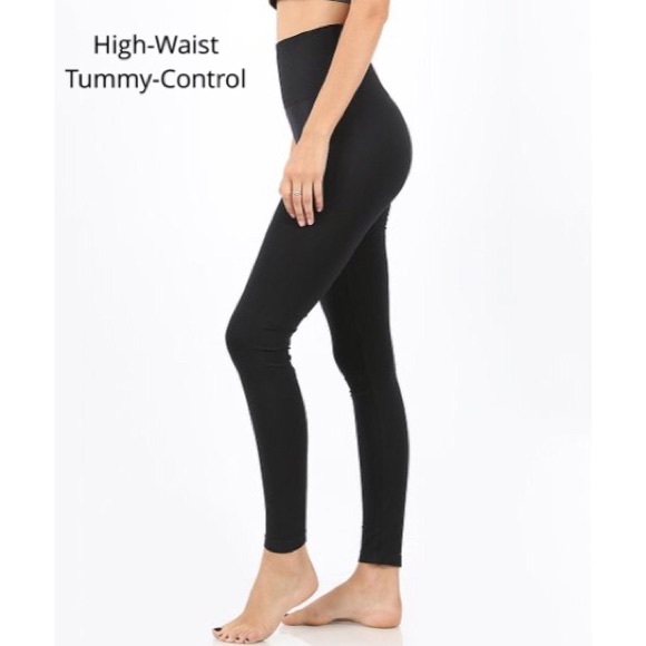 Zenana Outfitters Pants - NWT Zenana Women Black Tummy Control Crop Leggings